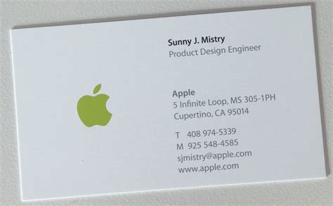 apple business cards